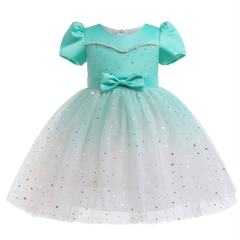 Pigekjole Børnenes Gradient Stjernetryk Mesh Tutu-nederdel