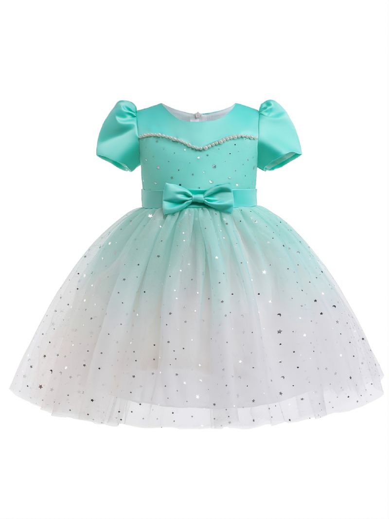 Pigekjole Børnenes Gradient Stjernetryk Mesh Tutu-nederdel