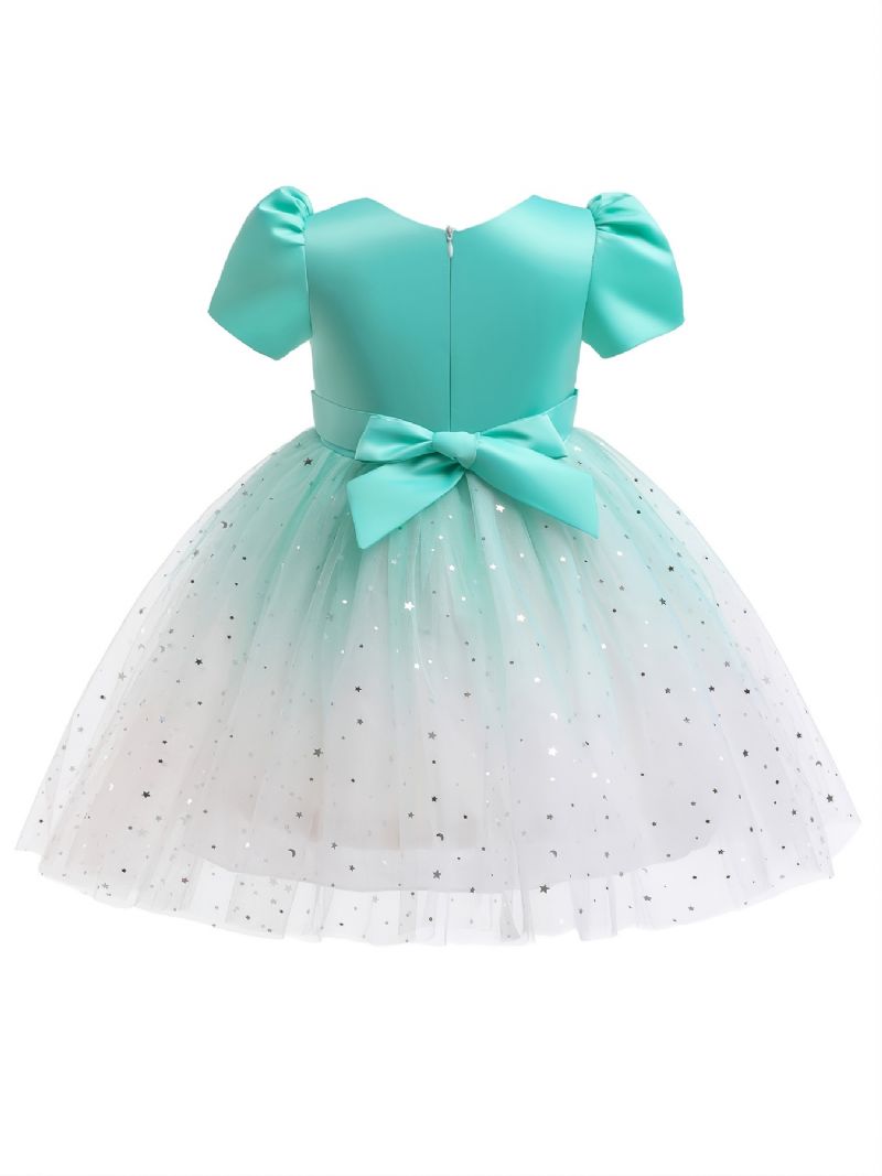 Pigekjole Børnenes Gradient Stjernetryk Mesh Tutu-nederdel
