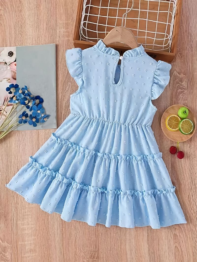 Piger A-line Nederdel Ice Silk Chiffon Kjole