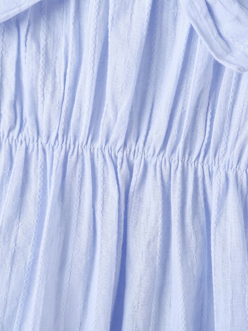 Piger Bomuld Langærmet Bowknot Decor Dress