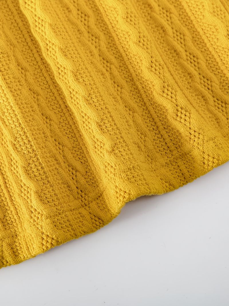 Piger Casual Sød Flæsede Jacquard Prinsesse Kjole Til Vinter