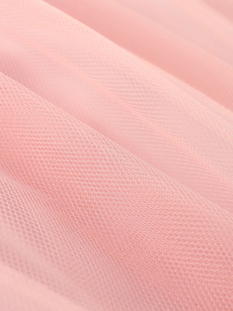 Piger Elegant Mesh Stitching Kjole Med Tegneserie Heste Print Til Fest