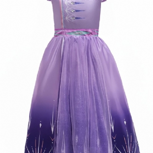 Piger Elegant Prinsesse Kjole Kostume For Performance Formel Begivenhed Lilla