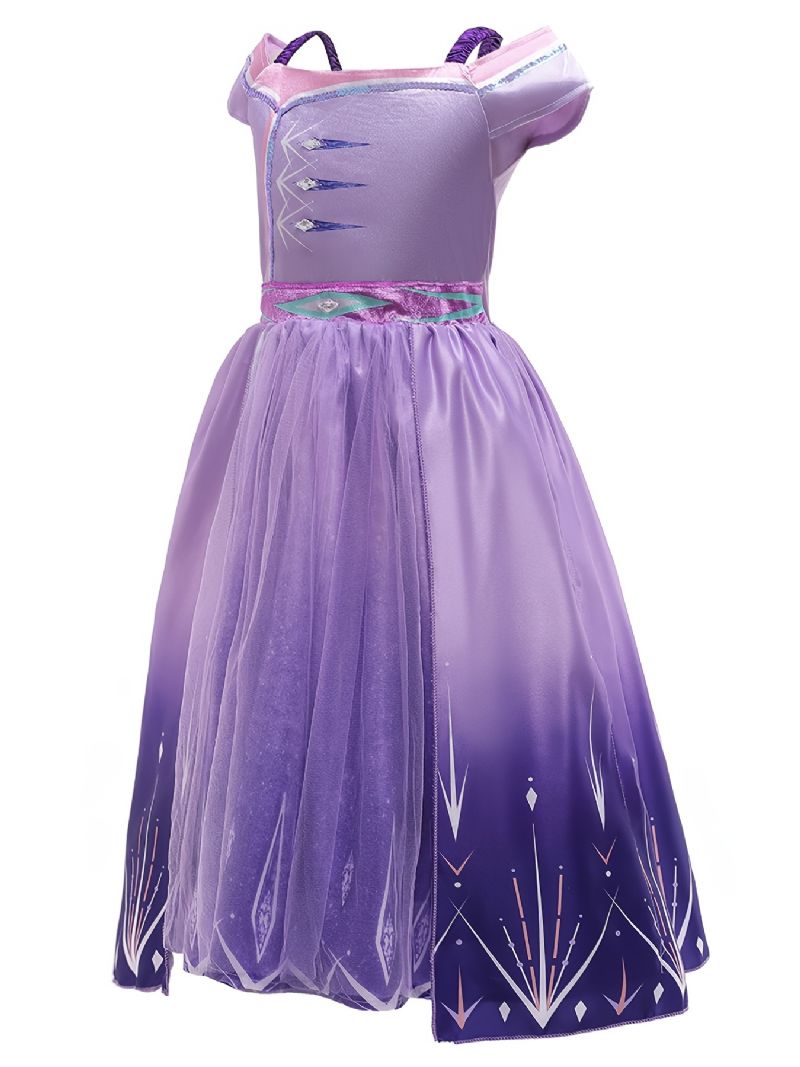Piger Elegant Prinsesse Kjole Kostume For Performance Formel Begivenhed Lilla