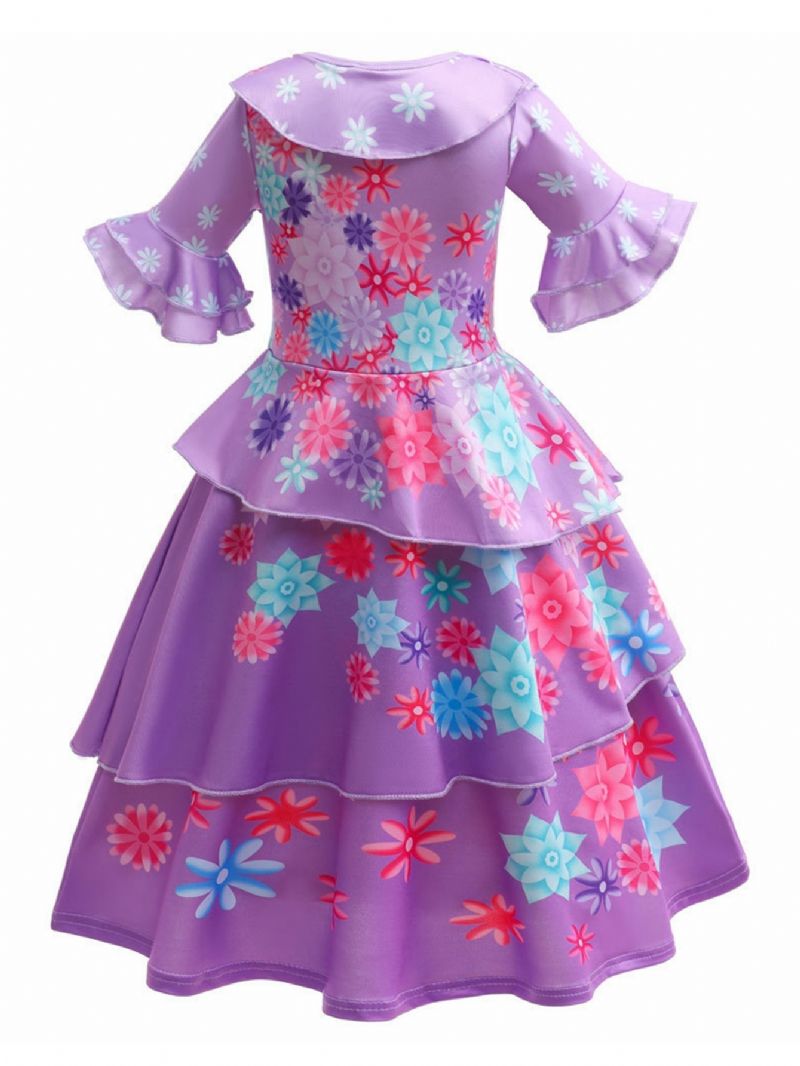 Piger Lilla Kostumer Fødselsdag Dansefest Prinsesse Kjole Cosplay Halloween Dress Up Suit Med Taske