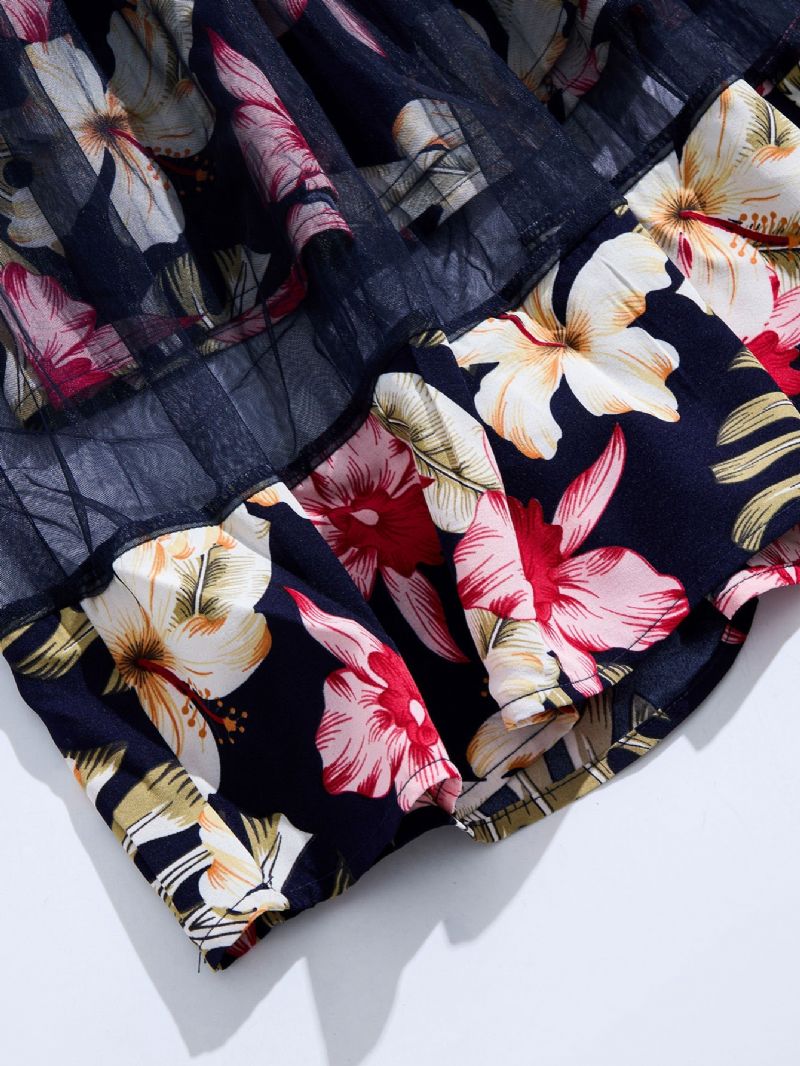 Piger Mesh Blomster Kjole