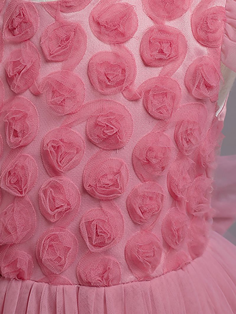 Piger Prinsesse Brudekjole Børn Blomster Fødselsdagsfest Pageant Tutu Tulle Kjoler