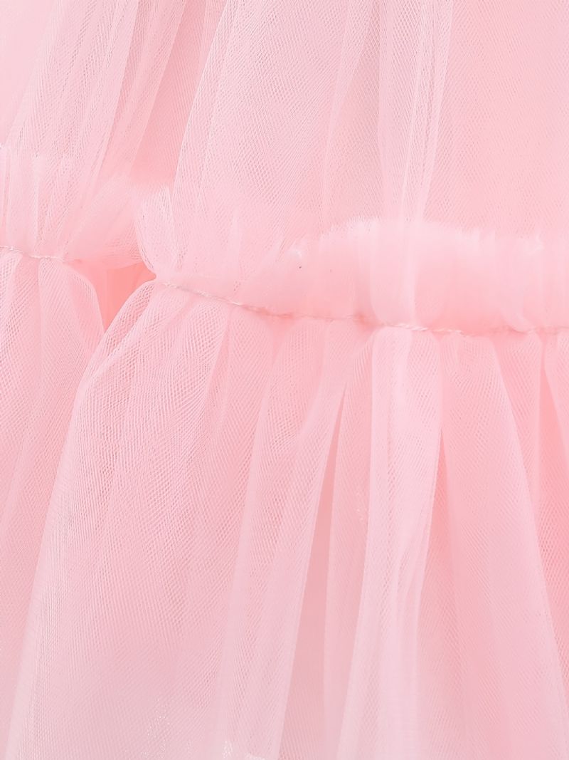 Piger Prinsesse Kjole Ærmeløs Mesh Tutu Performance Bryllup Blomster Til Aften Fødselsdagsfest Børnetøj