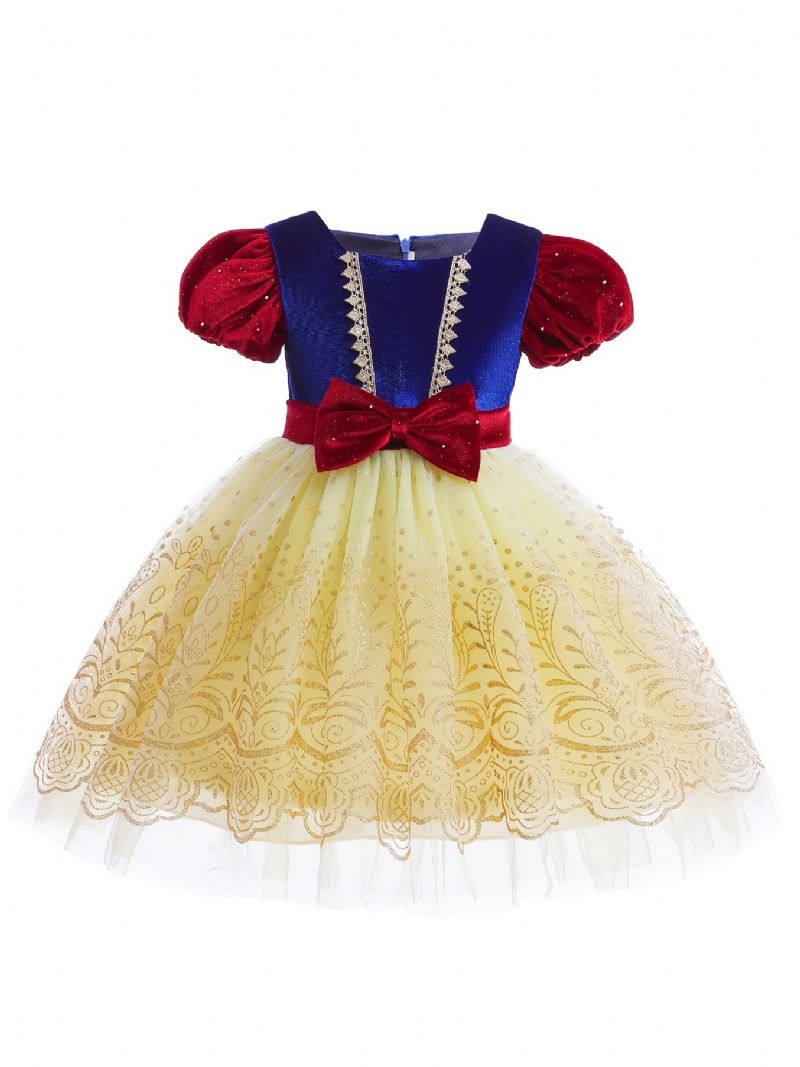 Piger Prinsesse Kjole Fløjl Tutu Performance Til Nytår Juleaften Fødselsdagsfest Cosplay Outfit Børnetøj