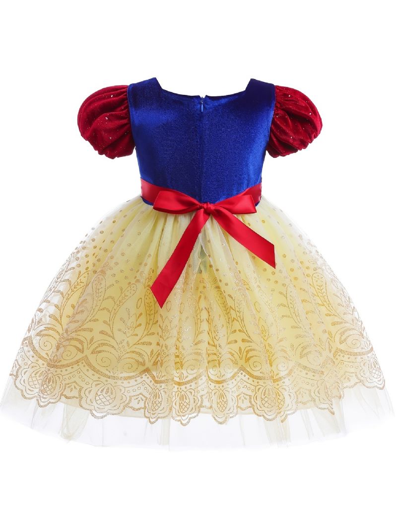 Piger Prinsesse Kjole Fløjl Tutu Performance Til Nytår Juleaften Fødselsdagsfest Cosplay Outfit Børnetøj