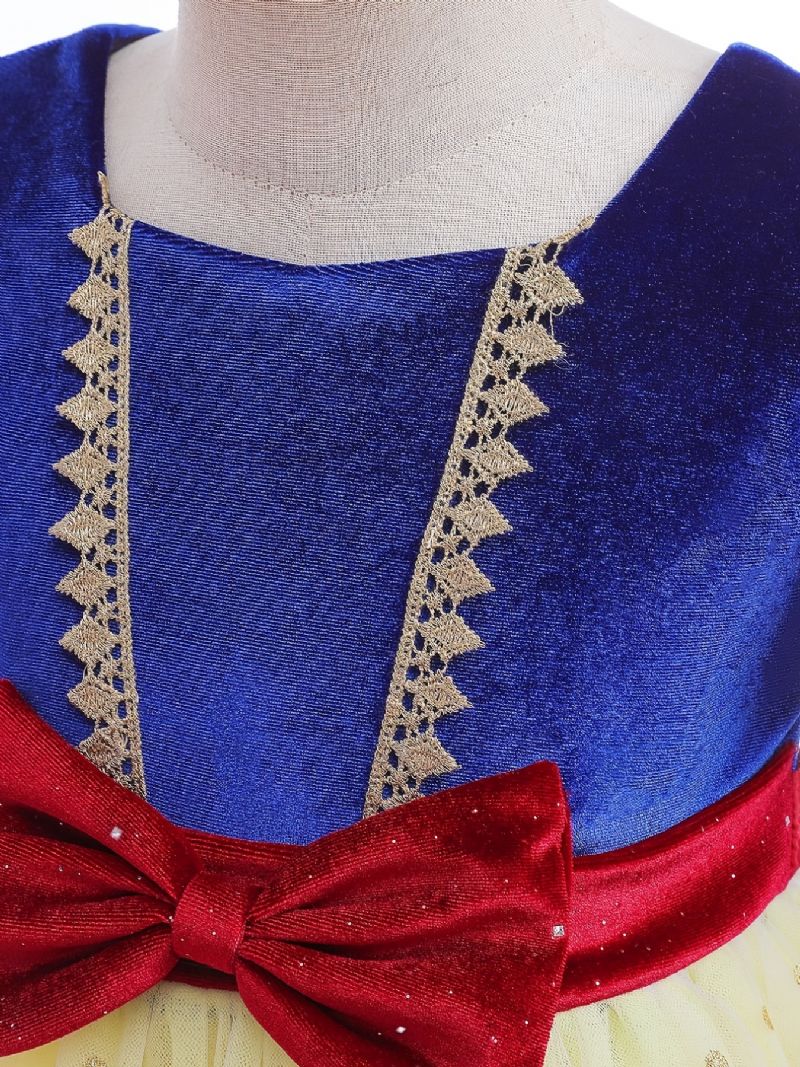 Piger Prinsesse Kjole Fløjl Tutu Performance Til Nytår Juleaften Fødselsdagsfest Cosplay Outfit Børnetøj