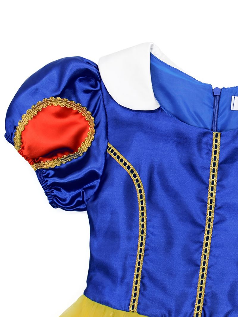 Piger Prinsesse Kjole Kostume Dress Up Fødselsdagsfest Jul Cosplay Outfit Tilbehør Inkluderet Sæt Børnetøj