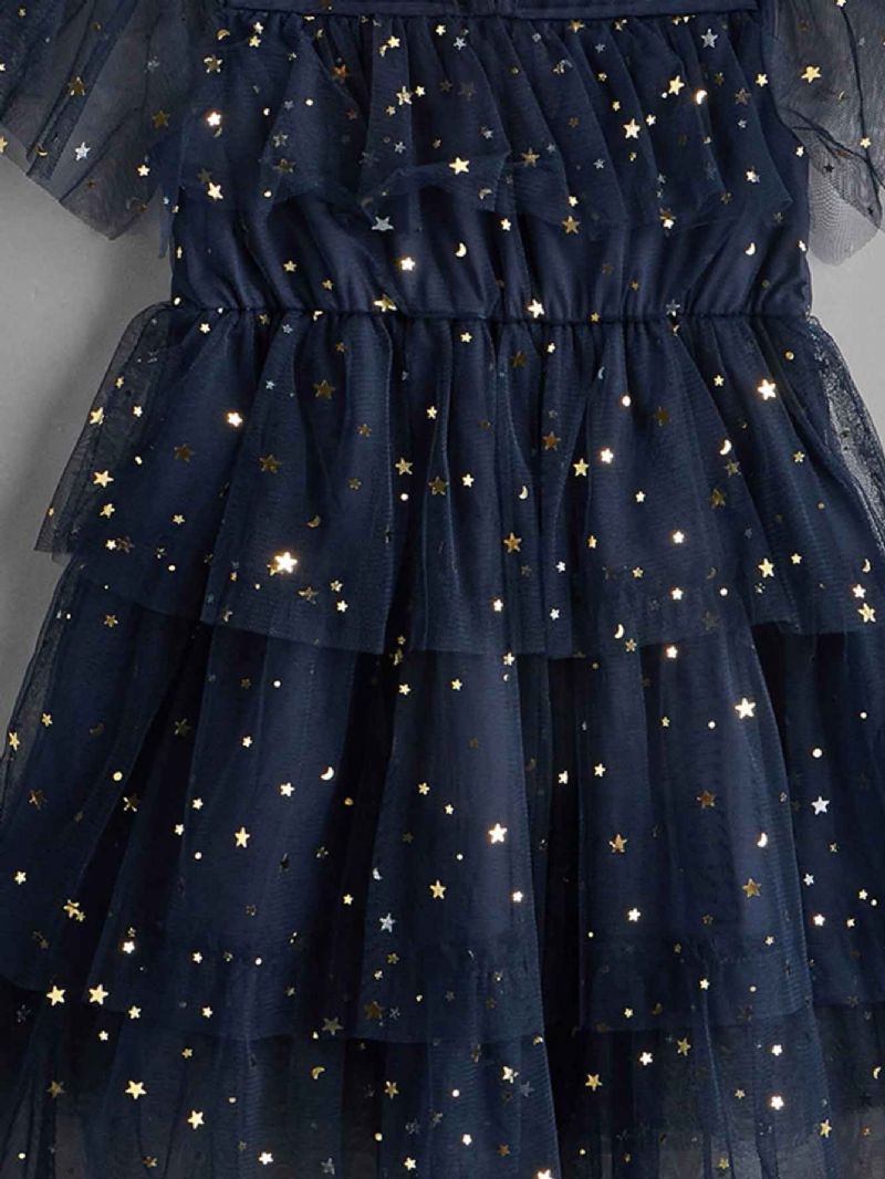 Piger Sparkle Tulle Dress Toddler With Stars First Birthday Photoshoot