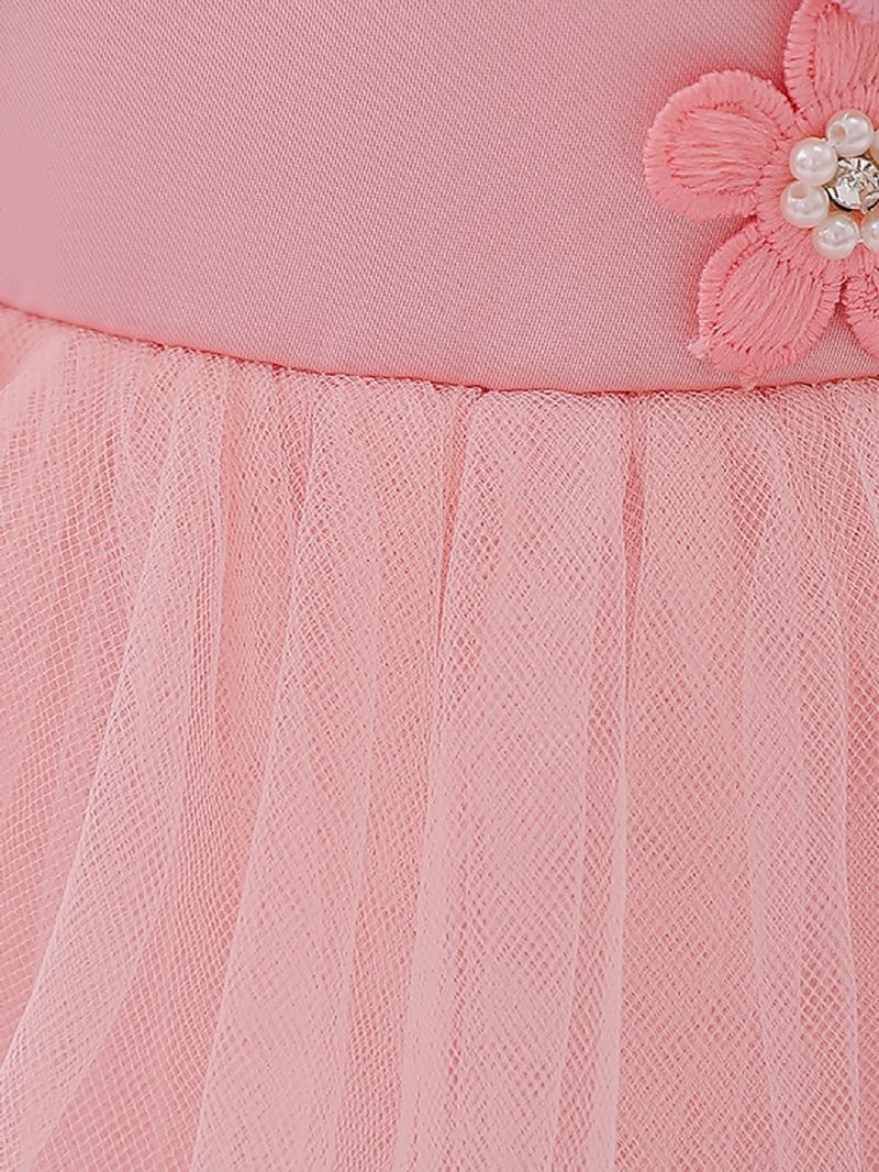 Små Piger Blomsterpåklædning Kostume Prinsesse Tutu-konkurrence Fødselsdagsfest Kjoler Dansekjole Til Børn Foto Cosplay