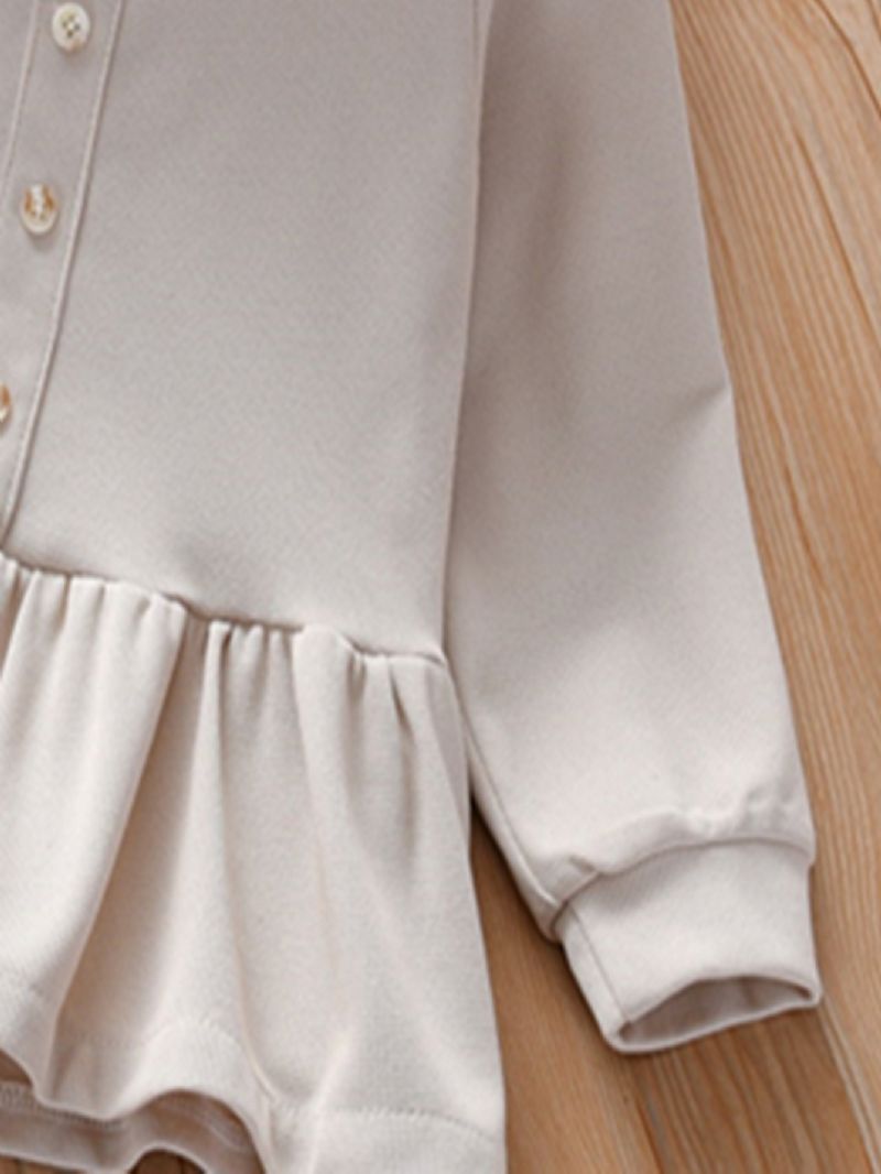 Småbørnspiger Vinter- Og Vintermode Solid Prinsesse-nederdel