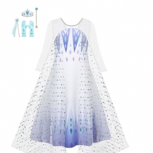 Sød Hvid Børnekjole Prinsessekjole Til Babypige Scene Cosplay
