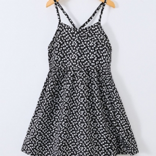 Toddler Piger Mode Blomsterprint Elegant Casual Dress