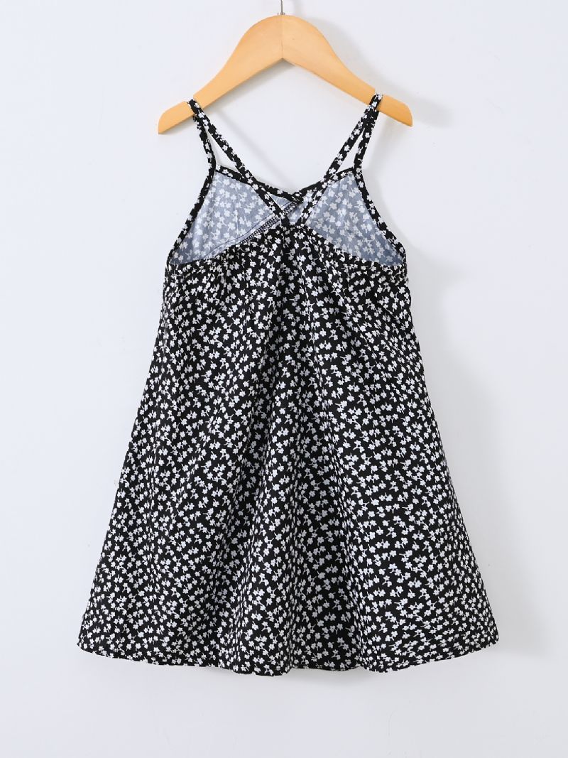Toddler Piger Mode Blomsterprint Elegant Casual Dress