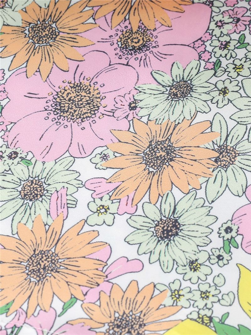 Toddler Piger Mode Casual Blomsterprintet Kjole