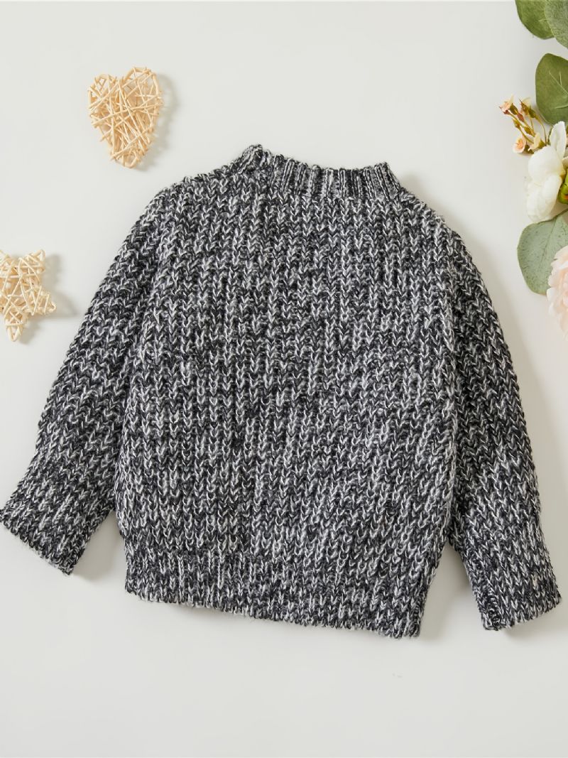 Unisex Baby Strik Cardigan Thicken Termisk Sweater Til Vinter Babytøj