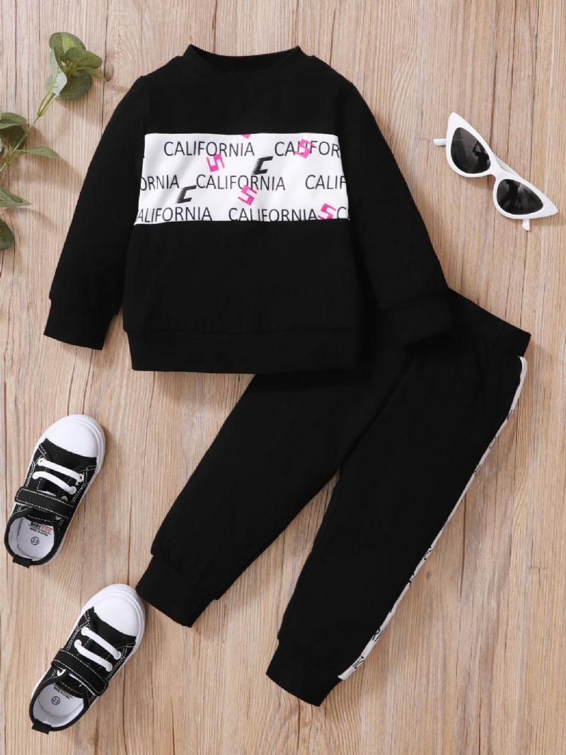 2 Stk Baby Drenge Contrast Casual Sæt