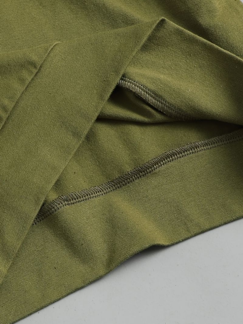 2 Stk Drengebukser Sæt Casual Patchwork-ærmer Top & Bomuldsbukser
