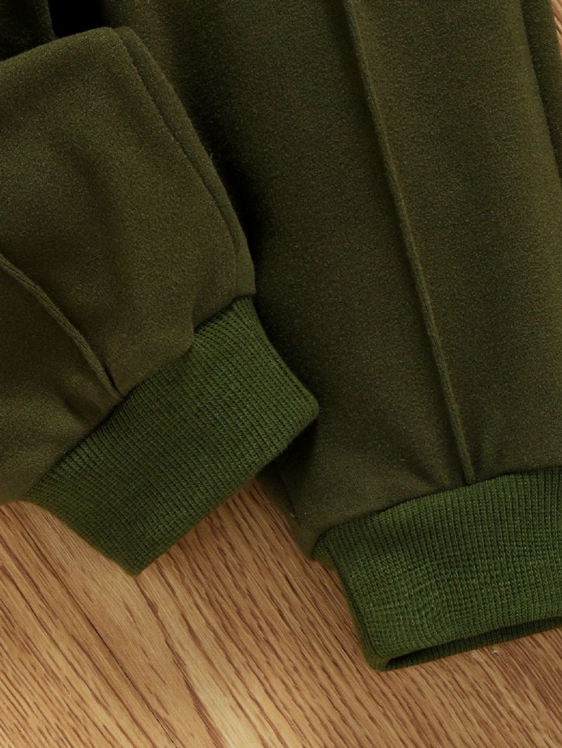 2 Stk. Toddler Drenge Langærmet Sports Colorblock Sæt