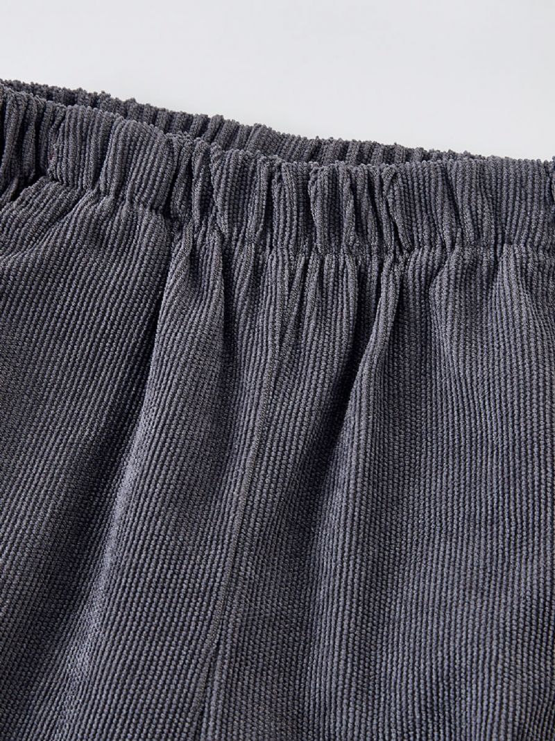 2 Stk. Toddler Drenge Plaid Hættetrøje & Ensfarvede Bukser
