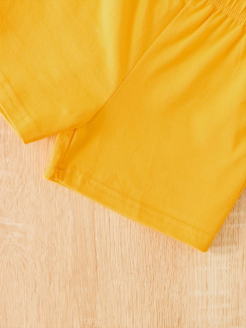 Baby Drenge Crop Sleeve & Matchende Shorts Sæt