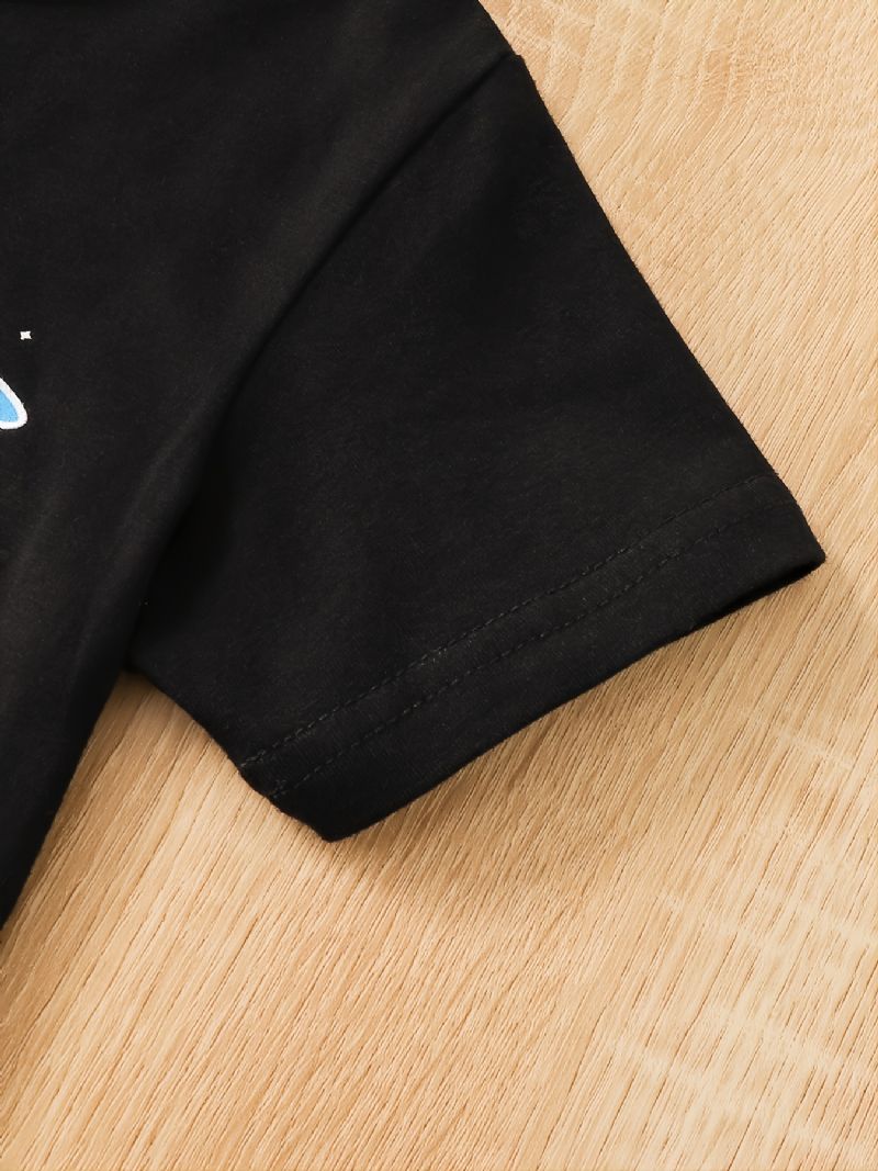 Baby Drenge Crop Sleeve & Matchende Shorts Sæt