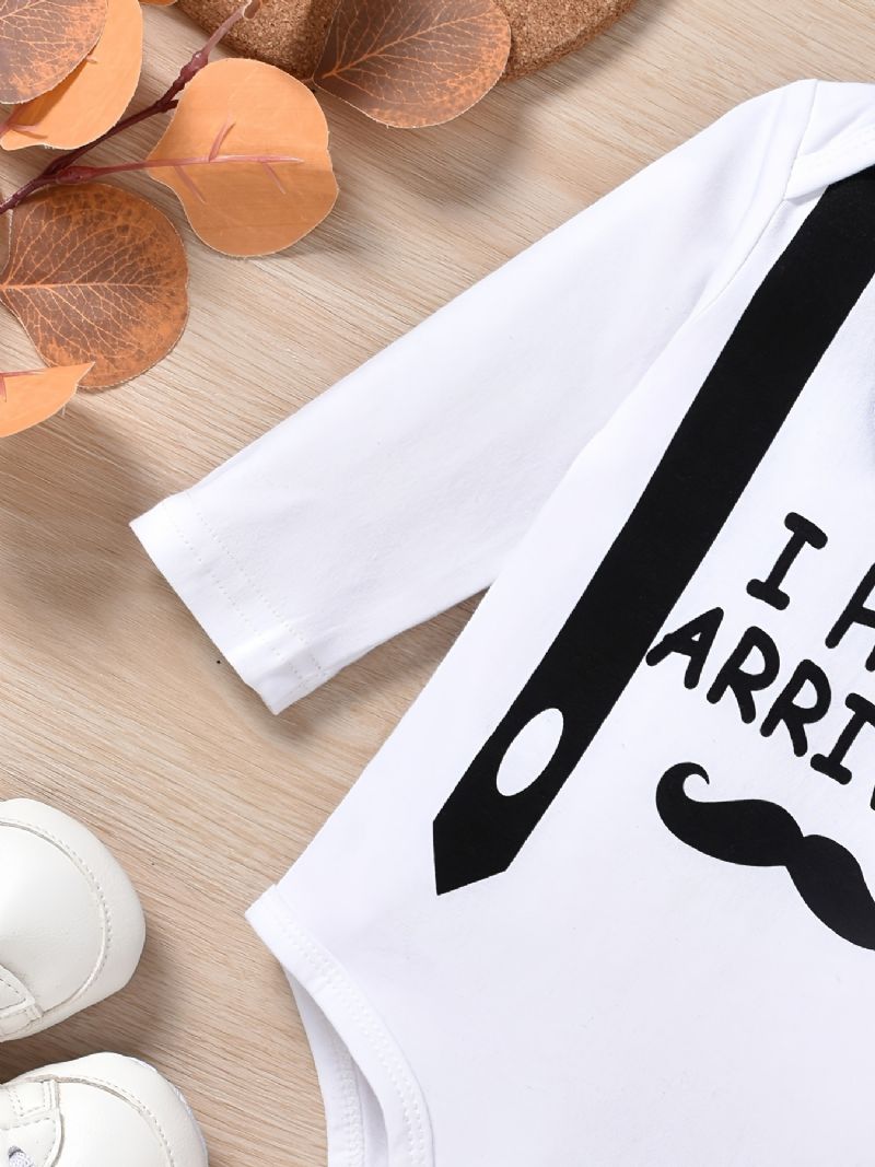 Baby Drenge Piger Langærmet Romper Bodysuit + Bukser + Hatte Sæt Layette Sæt Babytøj Til Nyfødte Spædbørn