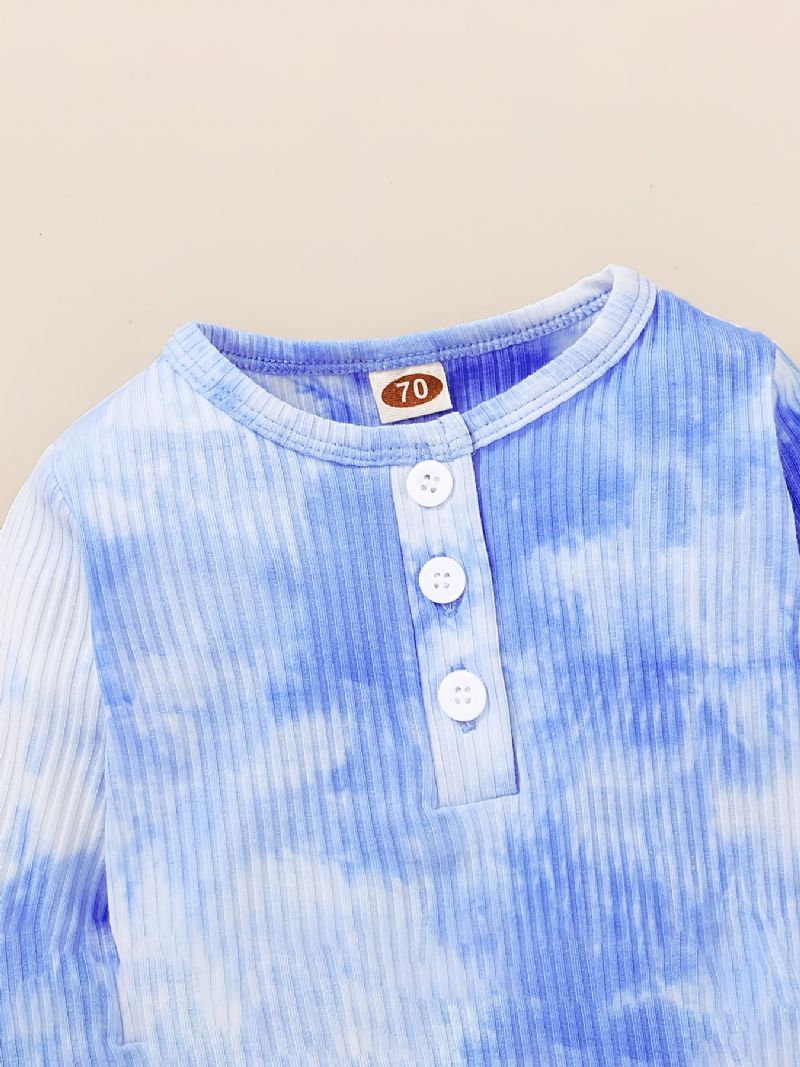 Baby Drenge Sæt Vinter Casual Tie Dye Langærmet Bomuld Sæt