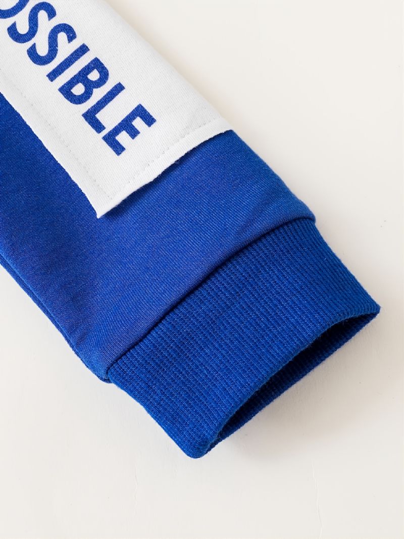 Baby Drenge Sweatshirt Og Matchende Joggerbukser Sæt Til Efterår Og Vinter Nyhed