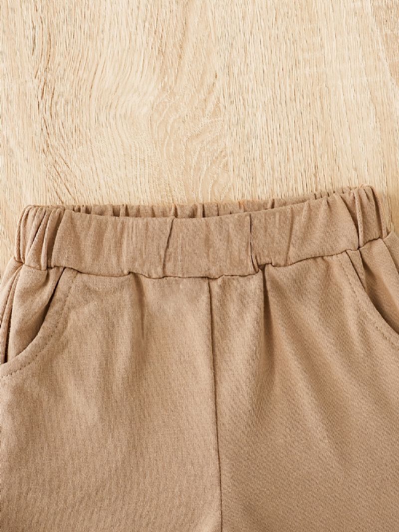 Drenge Colorblock Kortærmet Bomuld Top & Shorts Sæt
