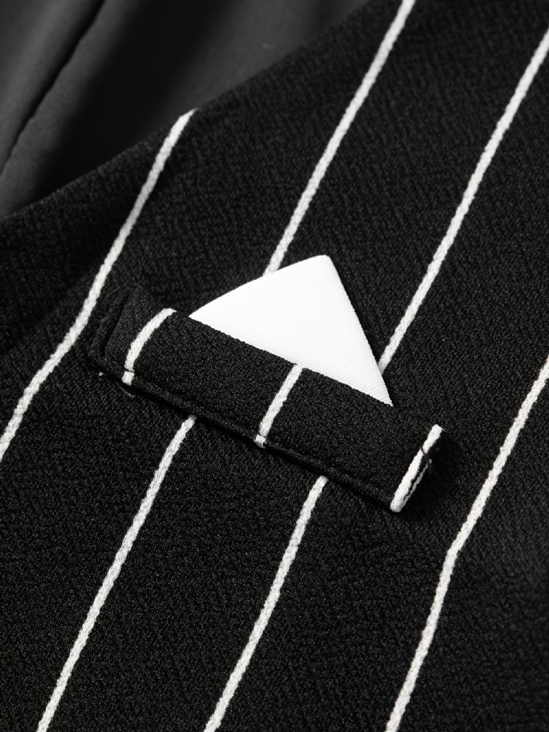 Drenge Gentleman Outfit Langærmet Butterflyskjorte & Bukser & Vest Sæt Børnetøj