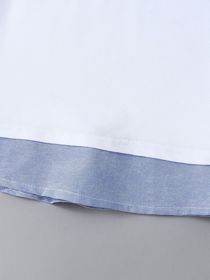 Drenge Kortærmet Preppy Style Top + Stribede Bukser Sæt Børnetøj