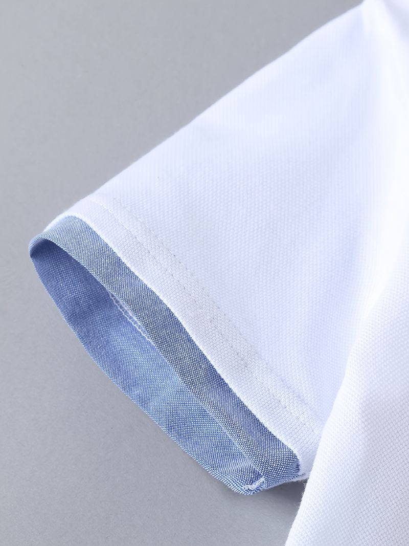 Drenge Kortærmet Preppy Style Top + Stribede Bukser Sæt Børnetøj