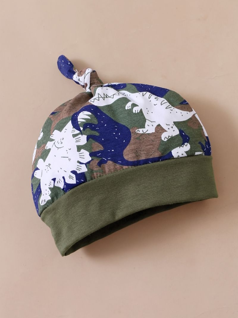 Drenge Lange Ærmer Romper + Bukser Sæt Babytøj Dinosaur Print