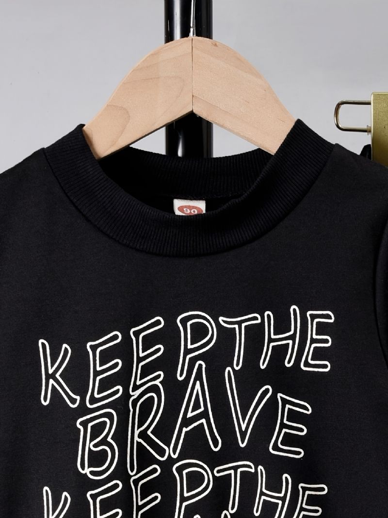 Drenge Pullover Sweatshirt & Matchende Joggerbukser Børnetøj Outfit Sæt