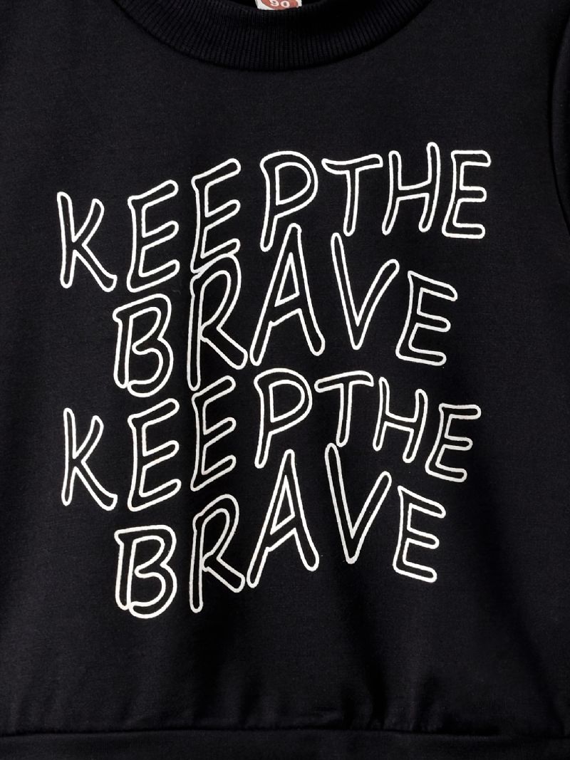 Drenge Pullover Sweatshirt & Matchende Joggerbukser Børnetøj Outfit Sæt