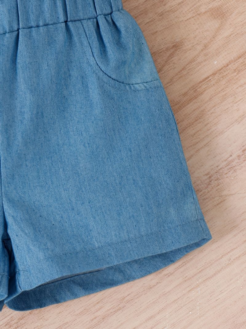 Drenge Tegneserie Print Kortærmede Shorts Sæt