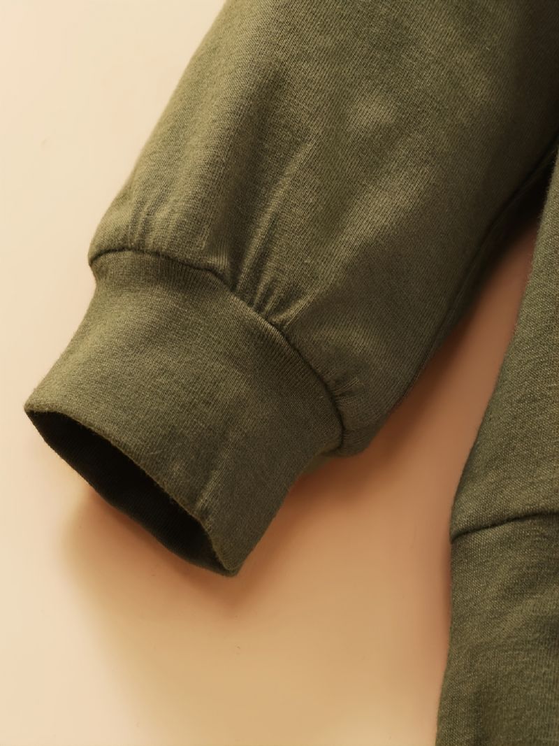 Efterår Vinter Ny Baby Drenge Casual Camouflage Hætte Print Todelt Sæt