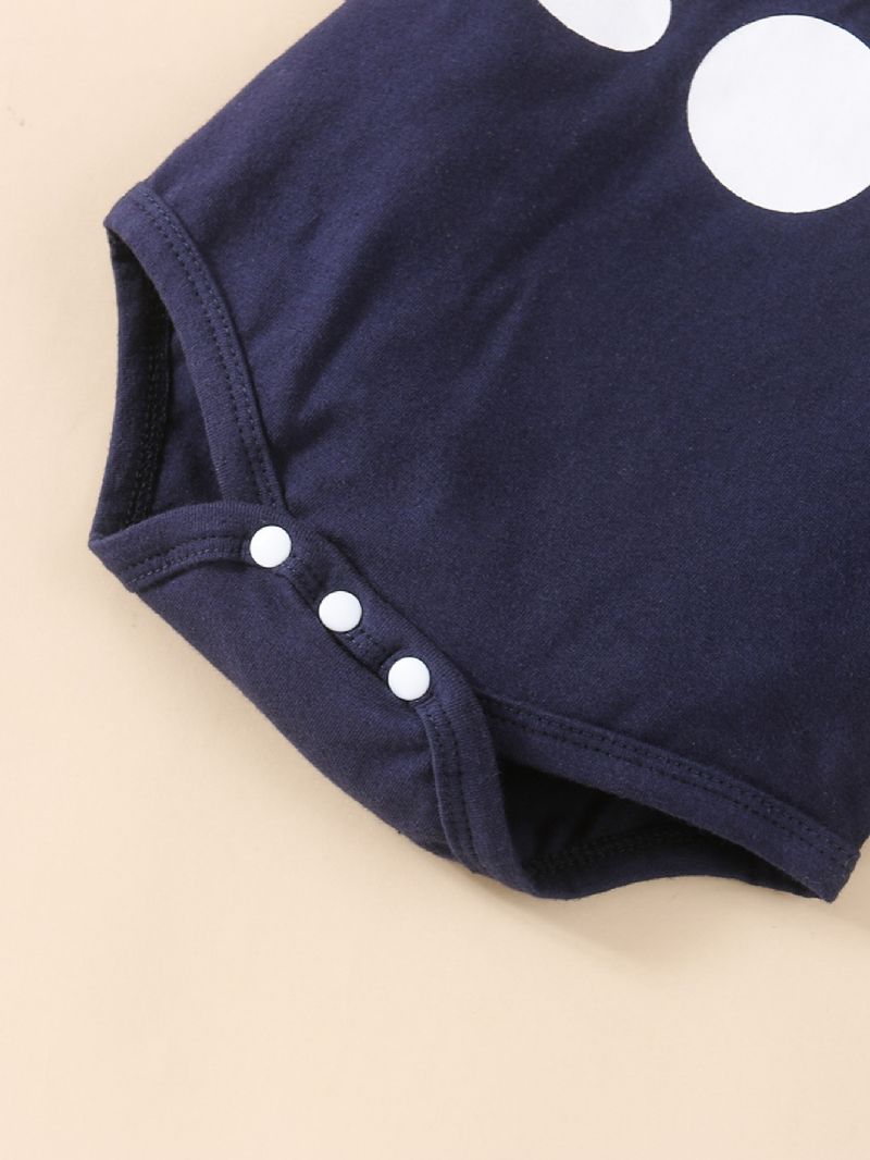 Mama's Drenge Letter Print Langærmet Pullover Sweatshirt Bukser Sæt 3 Stk