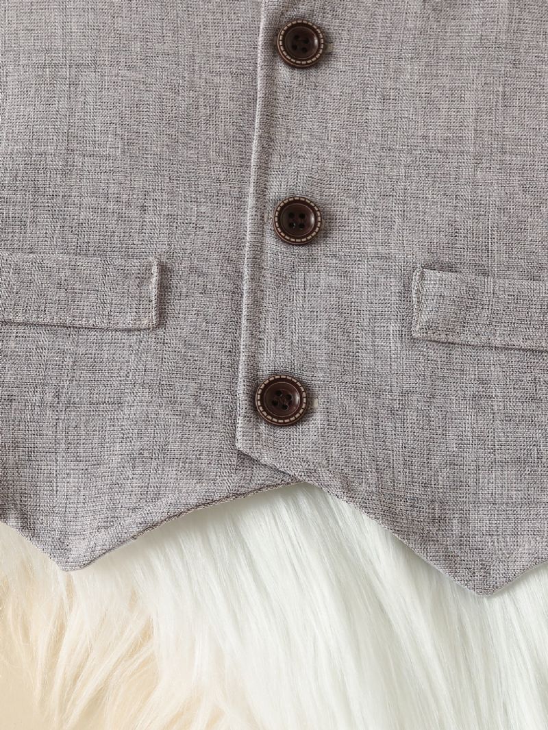 Toddler Drenge Gentleman Vest Og Bukser