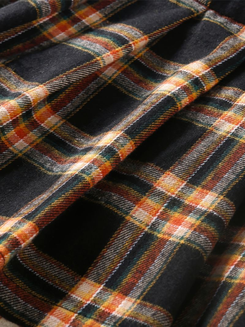 2 Stk Baby Piger Brev Patchwork Pullover Langærmet Sweatshirt & Plaid Nederdel Børnetøj