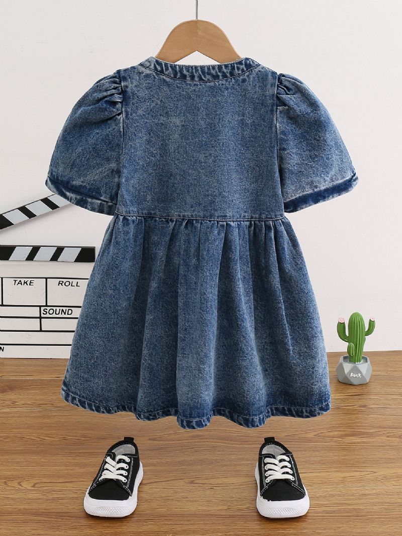 Piger Baby Casual Denim Langærmet Nederdel