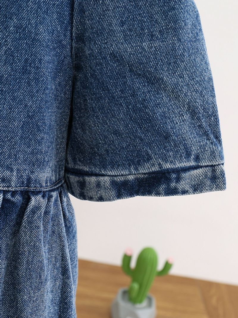 Piger Baby Casual Denim Langærmet Nederdel