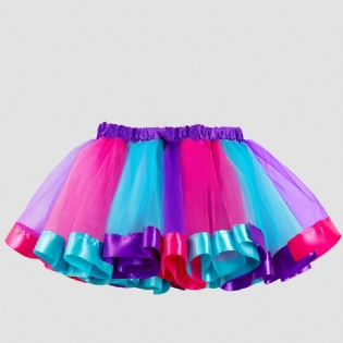 Piger Elegant Layered Mesh Tutu Nederdel Kostume Til Party Ballet Performance