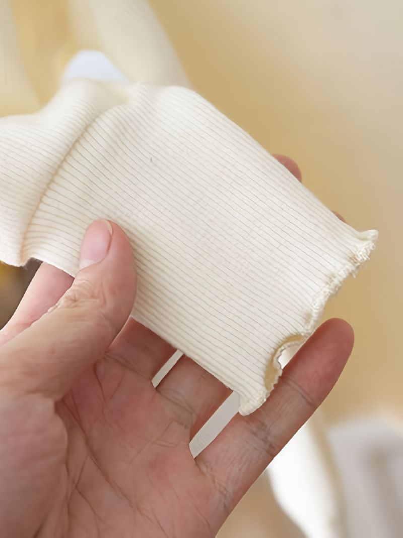 Baby Piger Langærmet T-shirt Ensfarvede Pufærmer Top Børnetøj